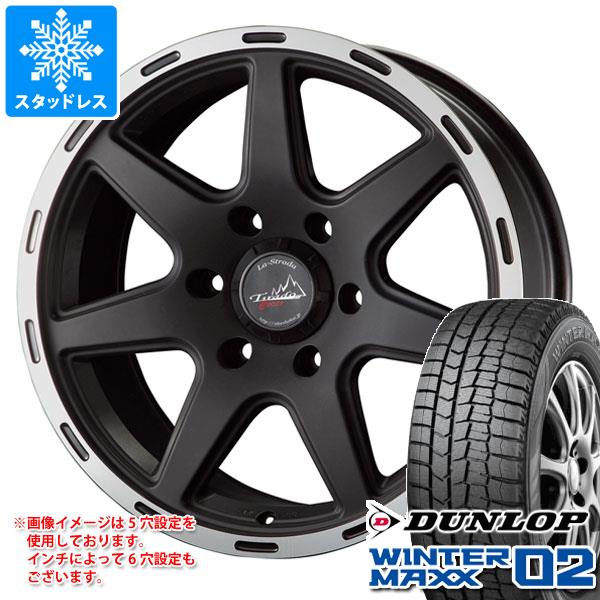 【タイヤ交換対象】 スタッドレスタイヤ ダンロップ ウインターマックス02 WM02 165/55R15 75Q ＆ ラ・ストラーダ ティラード クロス 4.5-15 タイヤホイール4本セット165/55-15 DUNLOP WINTER MAXX 02 WM02