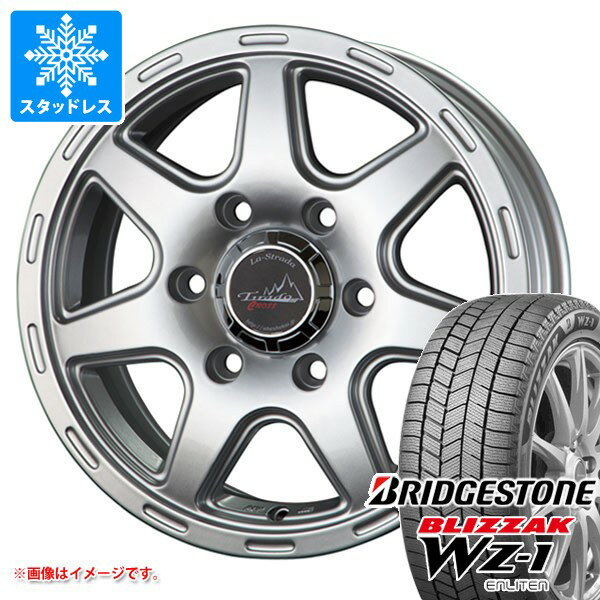 【タイヤ交換対象】スタッドレスタイヤ ブリヂストン ブリザック WZ-1 265/65R17 112Q 2025年10月発売サイズ ＆ ラ・ストラーダ ティラード クロス 7.5-17 タイヤホイール4本セット265/65-17 BRIDGESTONE BLIZZAK WZ-1