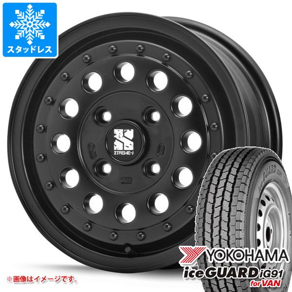 【タイヤ交換対象】タウンエース バン 400系後期用 スタッドレス ヨコハマ アイスガード iG91 バン 165/80R14 97/95N (165R14 8PR相当) MLJ エクストリームJ ラギッド タイヤホイール4本セット