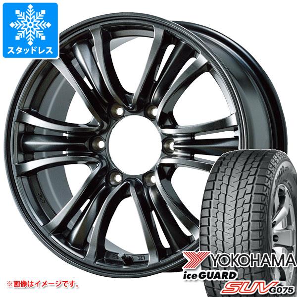 【タイヤ交換対象】パジェロ V98用 スタッドレス ヨコハマ アイスガード SUV G075 265/65R17 112Q バザルト エックスタイプ2 タイヤホイール4本セット