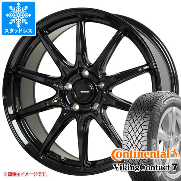 【タイヤ交換対象】スタッドレスタイヤ コンチネンタル バイキングコンタクト7 185/60R15 88T XL ＆ ジースピード G-05 タイヤホイール4本セット185/60-15 CONTINENTAL VikingContact 7