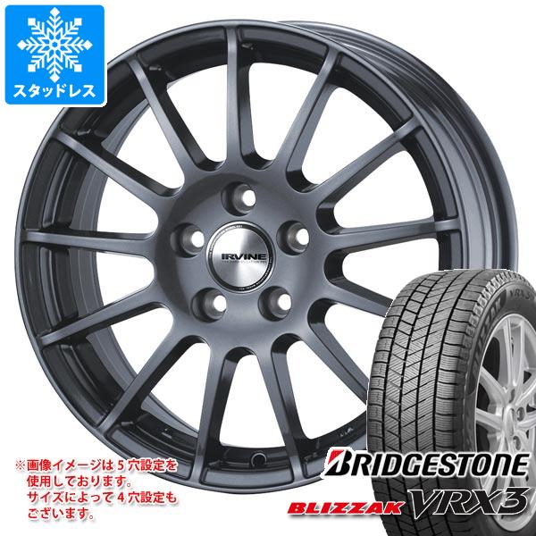 【タイヤ交換対象】MINI クロスオーバー F60用 スタッドレス ブリヂストン ブリザック VRX3 205/65R16 95Q アーヴィン F01 タイヤホイール4本セット