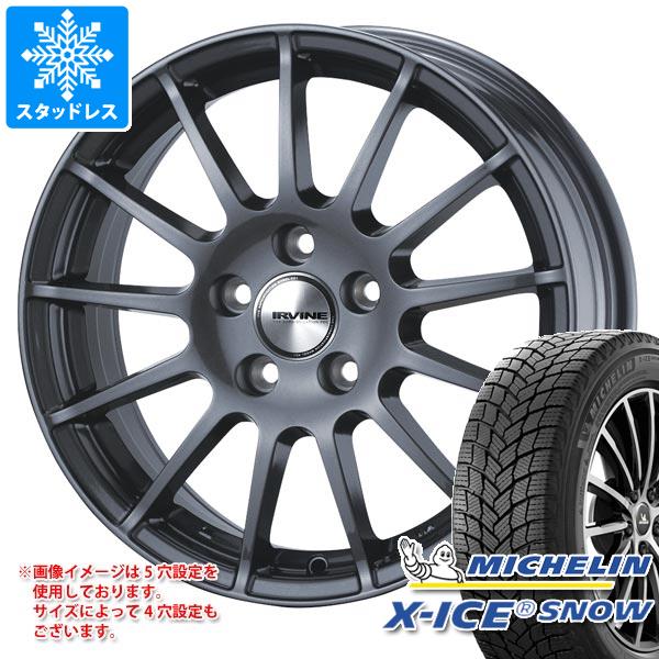 【タイヤ交換対象】MINI カントリーマン U25用 2024年製 スタッドレス ミシュラン エックスアイススノー 225/60R17 103T XL アーヴィン F01 タイヤホイール4本セット