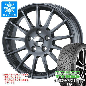 【タイヤ交換対象】メルセデスベンツ C117 CLA用 スタッドレス ノキアン ハッカペリッタ R5 205/55R16 94R XL アーヴィン F01 タイヤホイール4本セット