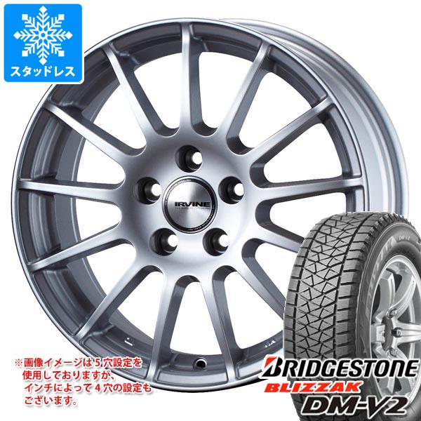 【タイヤ交換対象】ポルシェ カイエン E3K系用 スタッドレス ブリヂストン ブリザック DM-V2 255/55R19 111Q XL アーヴィン F01 タイヤホイール4本セット