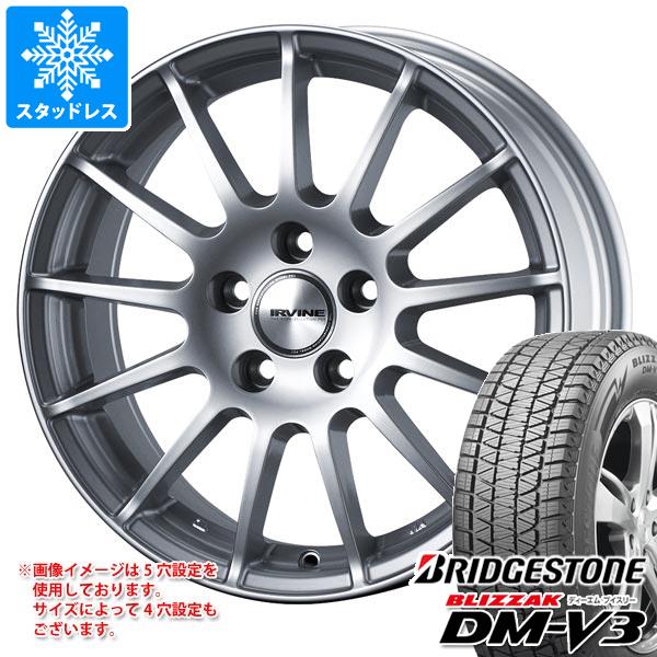 シトロエン DS7 X74系用 2022年製 スタッドレス 正規品 ブリヂストン ブリザック DM-V3 235/55R18 100Q アーヴィン F01 タイヤホイール4本セット