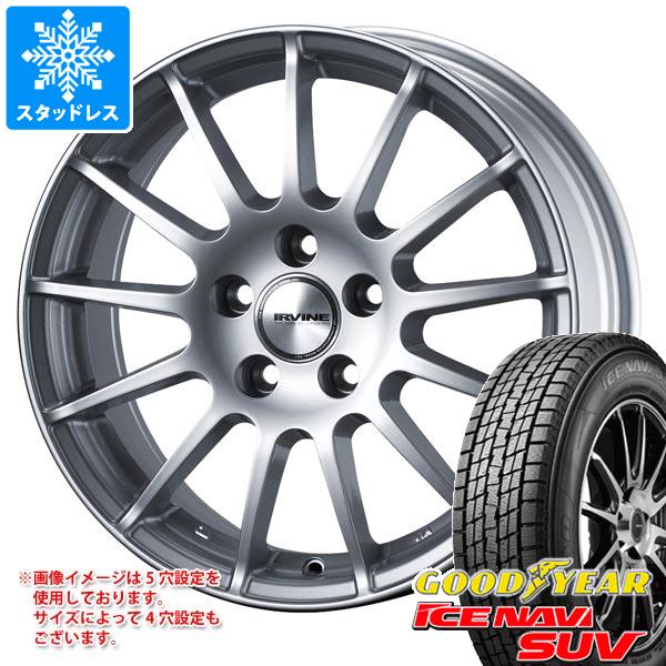 【タイヤ交換対象】アウディ Q3 F3系用 スタッドレス グッドイヤー アイスナビ SUV 225/60R17 99Q アーヴィン F01 タイヤホイール4本セット