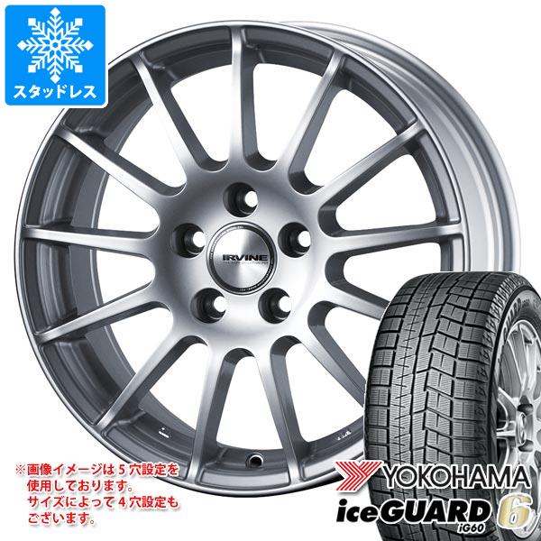 【タイヤ交換対象】メルセデスベンツ W205 Cクラス用 スタッドレス ヨコハマ アイスガードシックス iG60 225/55R16 99Q XL アーヴィン F01 タイヤホイール4本セット