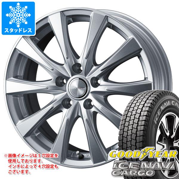 【タイヤ交換対象】スタッドレスタイヤ グッドイヤー アイスナビカーゴ 145/80R12 80/78N (145R12 6PR相当) ＆ ジョーカー スピリッツ 3.5-12 タイヤホイール4本セット145/80-12 GOODYEAR ICE NAVI CARGO