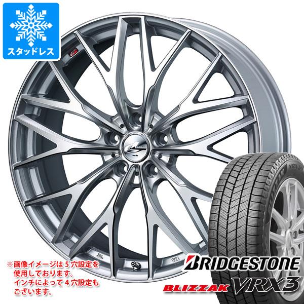 【タイヤ交換対象】スタッドレスタイヤ ブリヂストン ブリザック VRX3 235/55R19 101Q ＆ レオニス MX 8.0-19 タイヤホイール4本セット235/55-19 BRIDGESTONE BLIZZAK VRX3