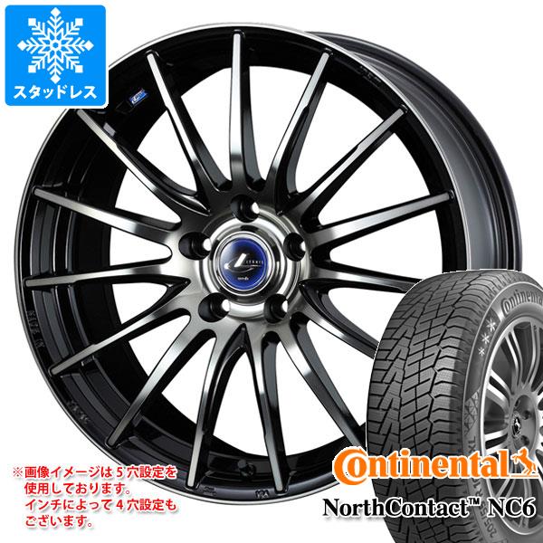 【タイヤ交換対象】スタッドレスタイヤ コンチネンタル ノースコンタクト NC6 235/55R18 104T XL ＆ レオニス ナヴィア 05 8.0-18 タイヤホイール4本セット235/55-18 CONTINENTAL NorthContact NC6