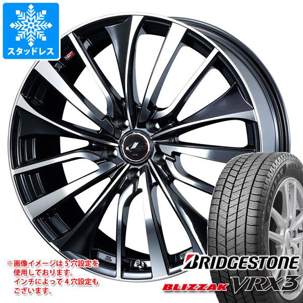 【タイヤ交換対象】スタッドレスタイヤ ブリヂストン ブリザック VRX3 185/65R14 86Q ＆ レオニス VT 5.5-14 タイヤホイール4本セット185/65-14 BRIDGESTONE BLIZZAK VRX3