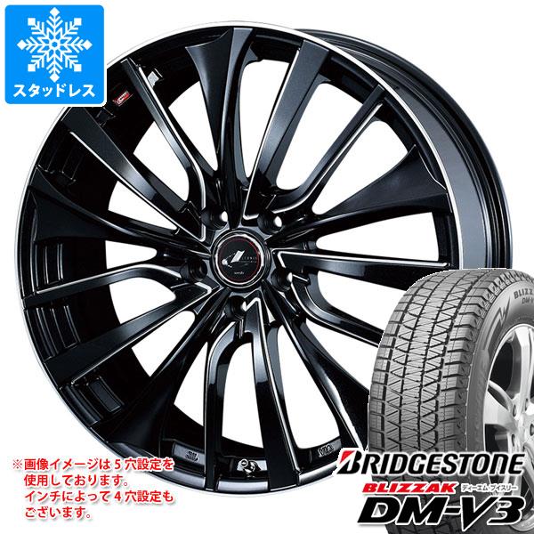 【タイヤ交換対象】スタッドレスタイヤ ブリヂストン ブリザック DM-V3 235/65R18 106Q ＆ レオニス VT 8.0-18 タイヤホイール4本セット235/65-18 BRIDGESTONE BLIZZAK DM-V3