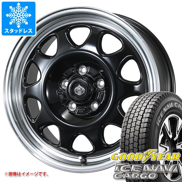 【タイヤ交換対象】タウンエース バン 400系後期用 スタッドレス グッドイヤー アイスナビカーゴ 165/80R14 97/95N (165R14 8PR相当) ランドフット SWZ タイヤホイール4本セット