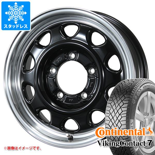 【タイヤ交換対象】5本セット ジムニー JB64W用 スタッドレス コンチネンタル バイキングコンタクト7 215/70R16 100T ランドフット SWZ タイヤホイール5本セット