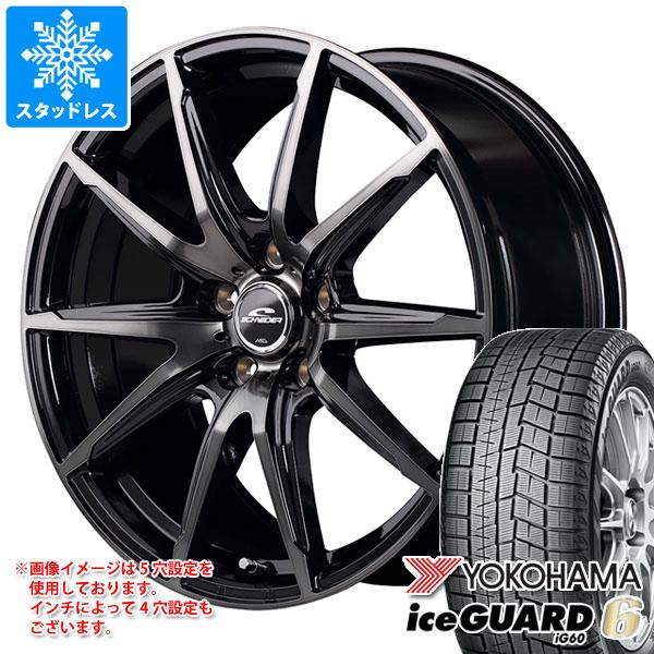 【タイヤ交換対象】スタッドレスタイヤ ヨコハマ アイスガードシックス iG60 165/65R14 79Q ＆ シュナイダー DR-02 タイヤホイール4本セット165/65-14 YOKOHAMA iceGUARD 6 iG60