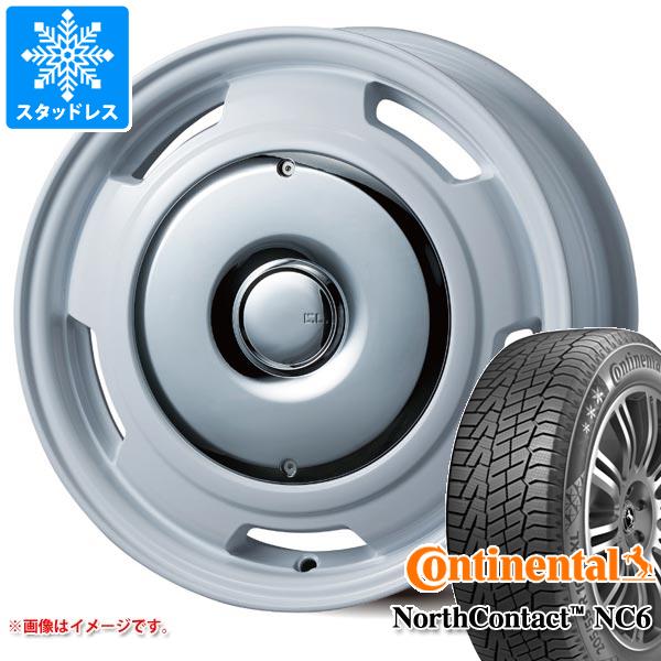 【タイヤ交換対象】フィアット 500 312系用 スタッドレス コンチネンタル ノースコンタクト NC6 175/65R14 82T コレクティブライン ラテ タイヤホイール4本セット