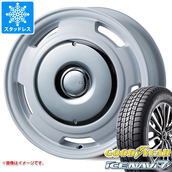 【タイヤ交換対象】フィアット パンダ 139系用 2025年製 スタッドレス グッドイヤー アイスナビ7 175/65R14 82Q コレクティブライン ラテ タイヤホイール4本セット