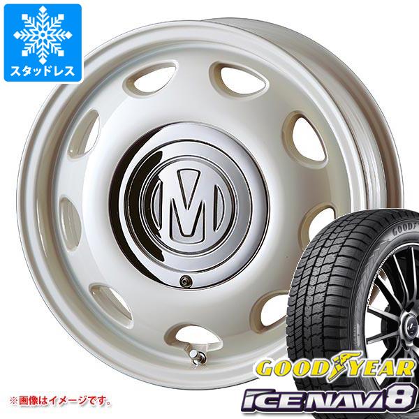 【タイヤ交換対象】タフト LA900系用 スタッドレス グッドイヤー アイスナビ8 165/65R15 81Q クリムソン ディーン ミニ タイヤホイール4本セット