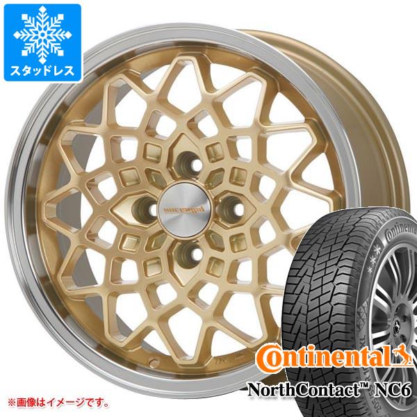 【タイヤ交換対象】ハイゼットトラック S500系用 スタッドレス コンチネンタル ノースコンタクト NC6 165/65R14 79T MLJ ハイペリオン カルマ タイヤホイール4本セット