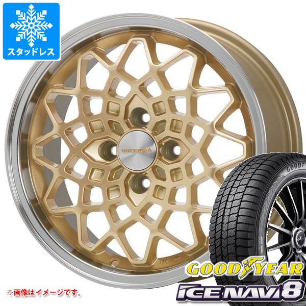 【タイヤ交換対象】エブリイバン DA17V用 スタッドレス グッドイヤー アイスナビ8 165/60R14 75Q MLJ ハイペリオン カルマ タイヤホイール4本セット