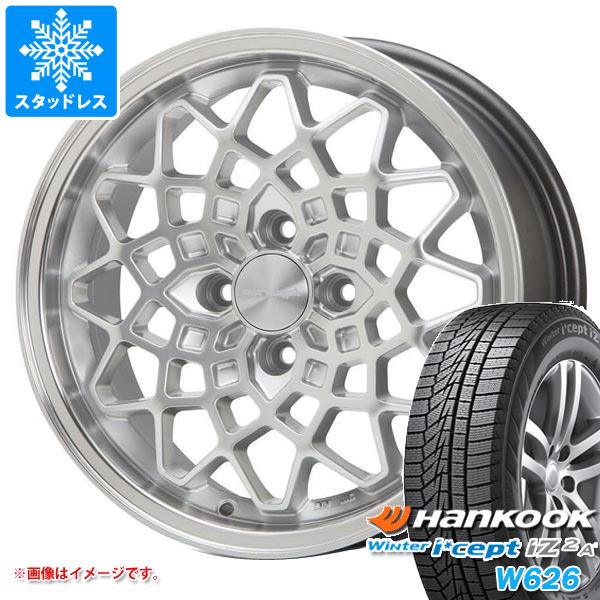 【タイヤ交換対象】ハスラー用 スタッドレス ハンコック ウィンターアイセプト IZ2エース W626 165/60R15 77T MLJ ハイペリオン カルマ タイヤホイール4本セット