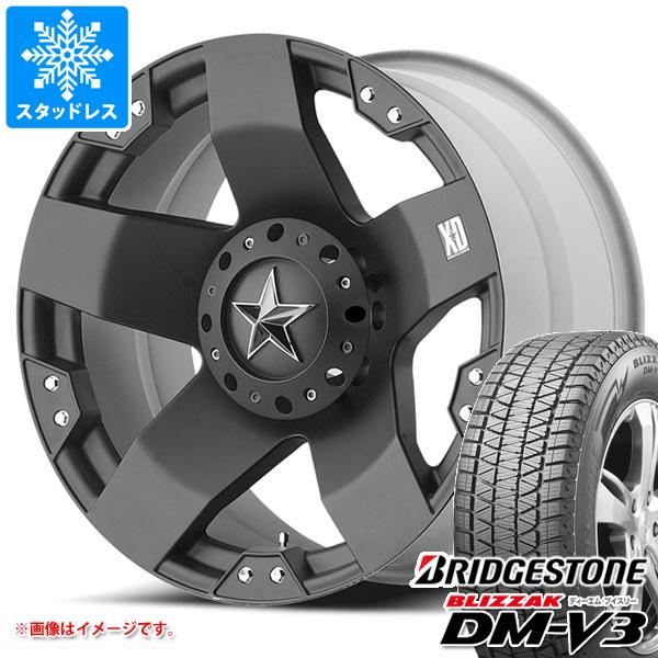 【タイヤ交換対象】ハイラックス 120系用 スタッドレス ブリヂストン ブリザック DM-V3 265/70R17 115Q KMC XD775 ロックスター タイヤホイール4本セット