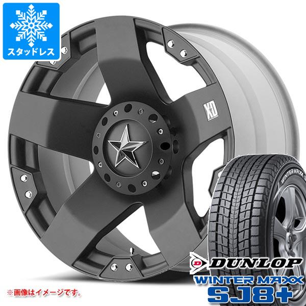 【タイヤ交換対象】RAV4 50系用 スタッドレス ダンロップ ウインターマックス SJ8 プラス 225/65R17 102Q KMC XD775 ロックスター タイヤホイール4本セット