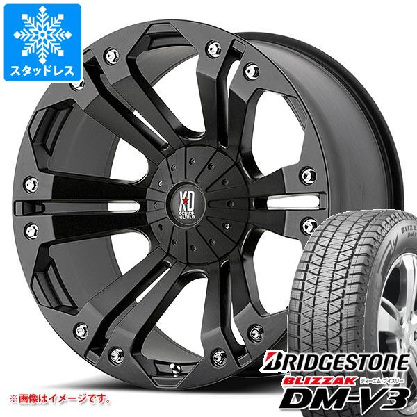 【タイヤ交換対象】ハイラックス 120系用 2025年製 スタッドレス ブリヂストン ブリザック DM-V3 265/60R18 110Q KMC XD778 モンスター タイヤホイール4本セット