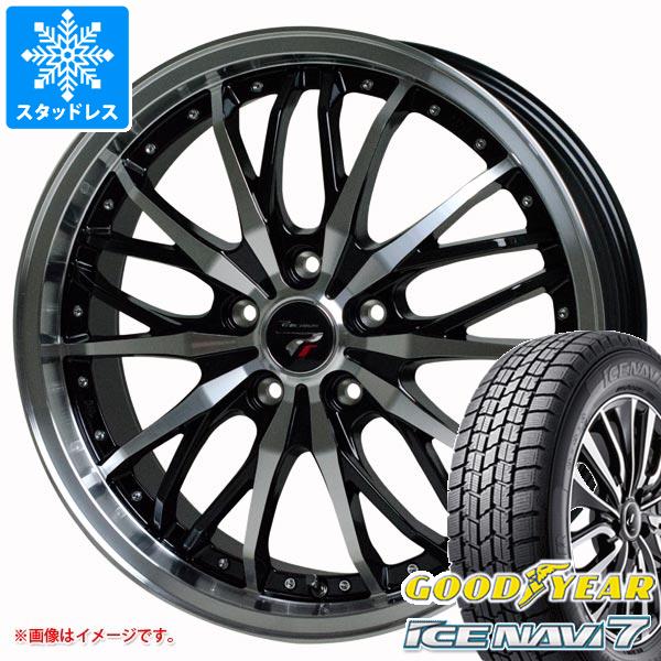 【タイヤ交換対象】スタッドレスタイヤ グッドイヤー アイスナビ7 195/45R17 81Q ＆ プレシャス HM-3 7.0-17 タイヤホイール4本セット195/45-17 GOODYEAR ICE NAVI 7