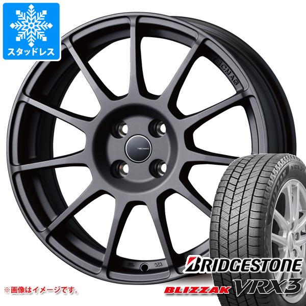 【タイヤ交換対象】フィアット アバルト500 312系用 スタッドレス ブリヂストン ブリザック VRX3 195/45R17 81Q テクマグ タイブ211R タイヤホイール4本セット