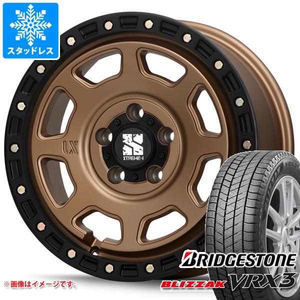 【タイヤ交換対象】T32エクストレイル用 スタッドレス ブリヂストン ブリザック VRX3 225/70R16 103Q MLJ エクストリームJ XJ07 タイヤホイール4本セット