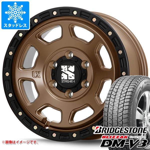 【タイヤ交換対象】ハイラックス 120系用 2023年製 スタッドレス ブリヂストン ブリザック DM-V3 265/70R17 115Q MLJ エクストリームJ XJ07 タイヤホイール4本セット