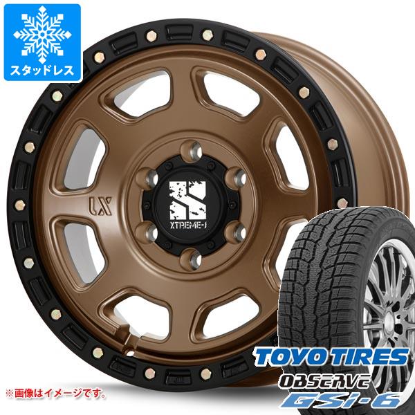 【タイヤ交換対象】FJクルーザー 10系用 スタッドレス トーヨー オブザーブ GSi-6 265/70R17 115Q MLJ エクストリームJ XJ07 タイヤホイール4本セット