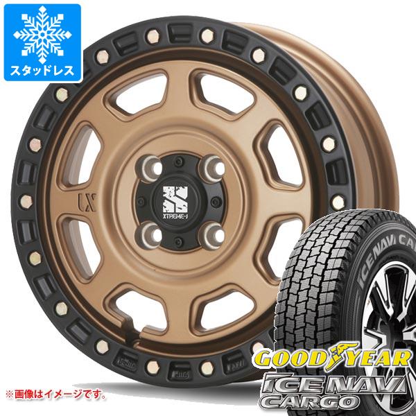 【タイヤ交換対象】NV200バネット M20用 スタッドレス グッドイヤー アイスナビカーゴ 165/80R14 97/95N (165R14 8PR相当) MLJ エクストリームJ XJ07 タイヤホイール4本セット