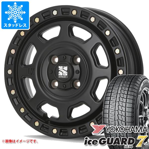 【タイヤ交換対象】スタッドレスタイヤ ヨコハマ アイスガードセブン iG70 155/70R13 75Q ＆ MLJ エクストリームJ XJ07 軽自動車・あげ軽用 4.0-13 タイヤホイール4本セット155/70-13 YOKOHAMA iceGUARD 7 iG70