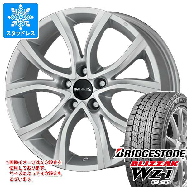 【タイヤ交換対象】シトロエン DS7 X74系用 スタッドレス ブリヂストン ブリザック WZ-1 225/60R17 99Q MAK アンチバス タイヤホイール4本セット