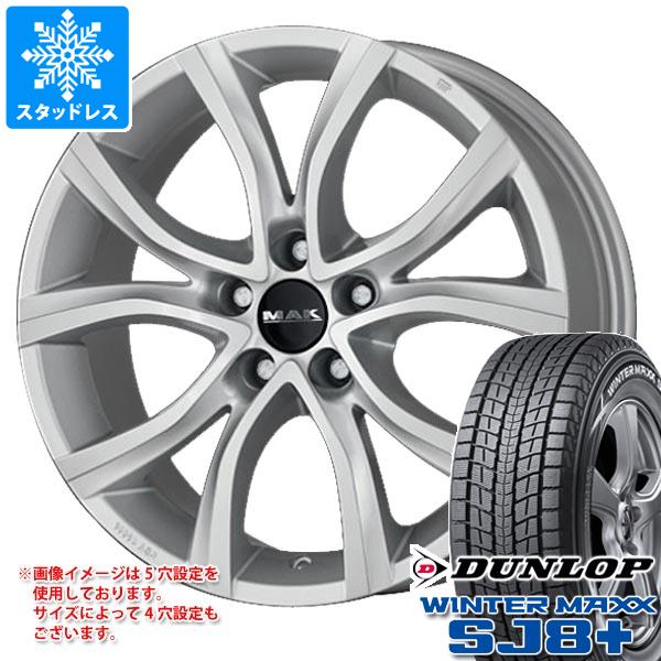 【タイヤ交換対象】シトロエン DS7 X74系用 スタッドレス ダンロップ ウインターマックス SJ8 プラス 235/55R18 100Q MAK アンチバス タイヤホイール4本セット