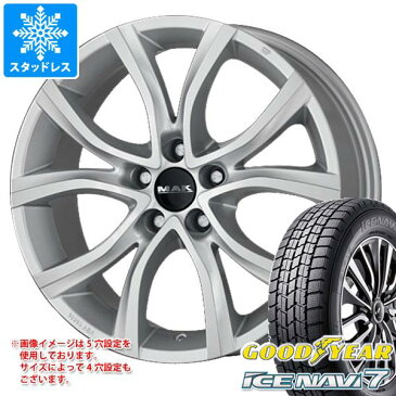 シトロエン C4 B5系用 スタッドレス グッドイヤー アイスナビ7 205/50R17 89Q MAK アンチバス タイヤホイール4本セット