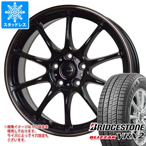 【タイヤ交換対象】スタッドレスタイヤ ブリヂストン ブリザック VRX2 215/60R16 95Q ＆ ジースピード P-07 6.5-16 タイヤホイール4本セット215/60-16 BRIDGESTONE BLIZZAK VRX2