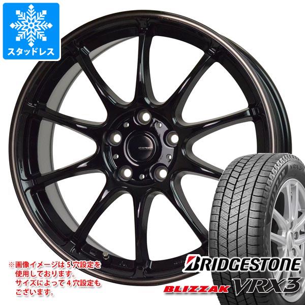 【タイヤ交換対象】スタッドレスタイヤ ブリヂストン ブリザック VRX3 205/55R17 95Q XL ＆ ジースピード P-07 7.0-17 タイヤホイール4本セット205/55-17 BRIDGESTONE BLIZZAK VRX3