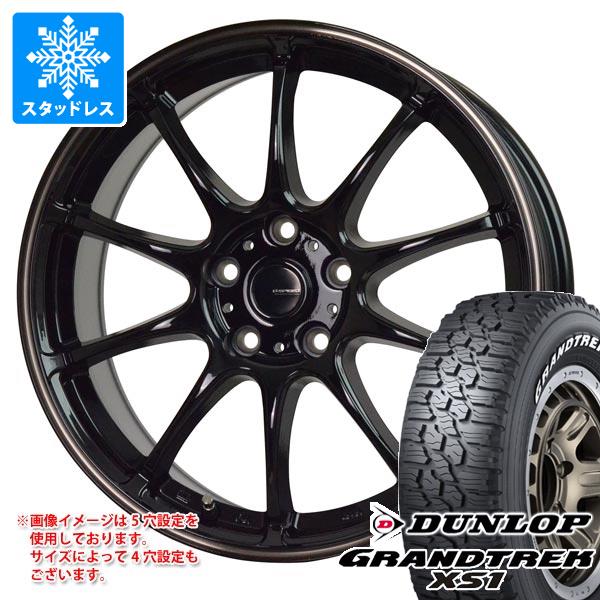 【タイヤ交換対象】スタッドレスタイヤ ダンロップ グラントレック XS1 215/70R16 100/97N ホワイトレター ＆ ジースピード P-07 6.5-16 タイヤホイール4本セット215/70-16 DUNLOP GRANDTREK XS1