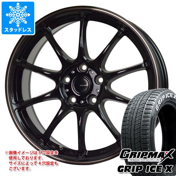 【タイヤ交換対象】スタッドレスタイヤ グリップマックス グリップアイスエックス 185/60R16 86T ホワイトレター ＆ ジースピード P-07 6.0-16 タイヤホイール4本セット185/60-16 GRIP MAX GRIP ICE X WL