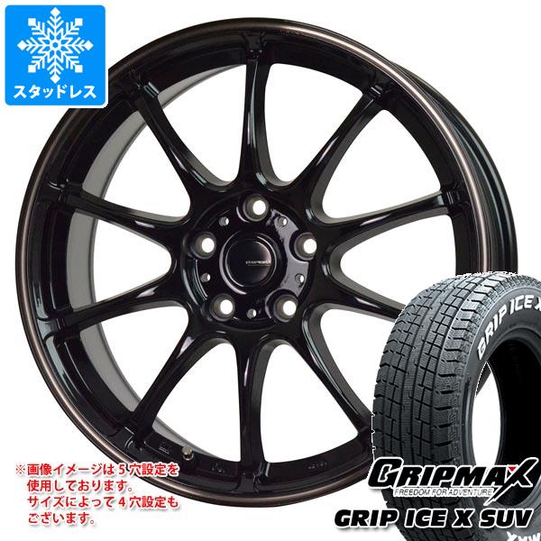 【タイヤ交換対象】スタッドレスタイヤ グリップマックス グリップアイスエックス SUV 215/70R16 100Q ホワイトレター ＆ ジースピード P-07 6.5-16 タイヤホイール4本セット215/70-16 GRIP MAX GRIP ICE X SUV WL