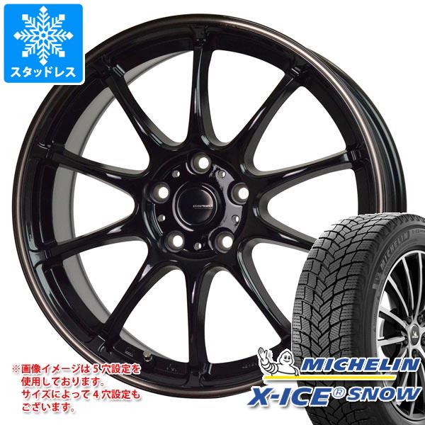 【タイヤ交換対象】2024年製 スタッドレスタイヤ ミシュラン エックスアイススノー 225/60R17 103T XL ＆ ジースピード P-07 7.0-17 タイヤホイール4本セット225/60-17 MICHELIN X-ICE SNOW