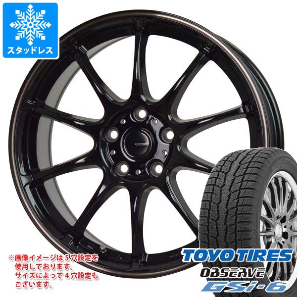 【タイヤ交換対象】スタッドレスタイヤ トーヨー オブザーブ GSi-6 235/65R17 108Q XL ＆ ジースピード P-07 7.0-17 タイヤホイール4本セット235/65-17 TOYO OBSERVE GSi-6