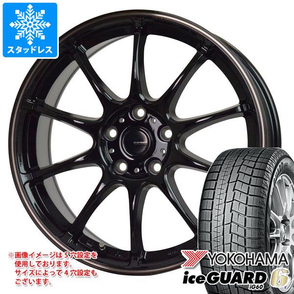 【タイヤ交換対象】スタッドレスタイヤ ヨコハマ アイスガードシックス iG60 195/60R17 90Q ＆ ジースピード P-07 7.0-17 タイヤホイール4本セット195/60-17 YOKOHAMA iceGUARD 6 iG60