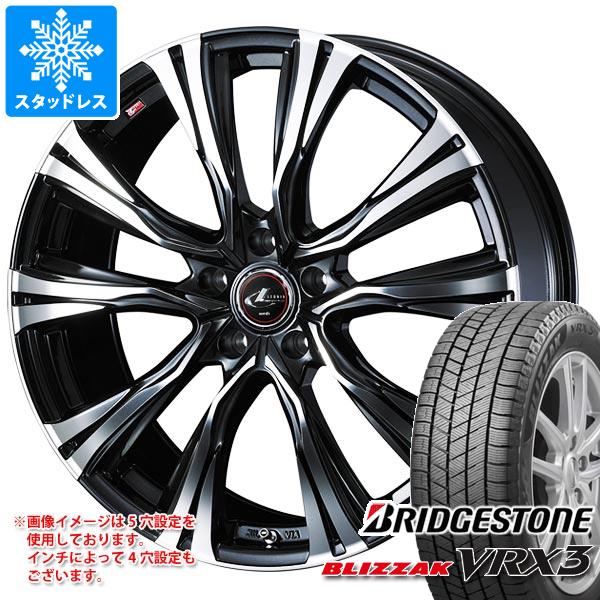 【タイヤ交換対象】スタッドレスタイヤ ブリヂストン ブリザック VRX3 225/60R18 100Q ＆ レオニス VR 8.0-18 タイヤホイール4本セット225/60-18 BRIDGESTONE BLIZZAK VRX3