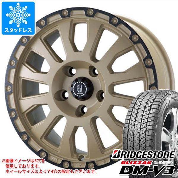 【タイヤ交換対象】ジープ レネゲード BU/BV系用 スタッドレス ブリヂストン ブリザック DM-V3 225/65R17 102Q ラ・ストラーダ アヴェンチュラ タイヤホイール4本セット