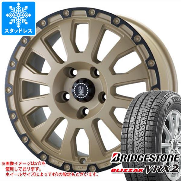 【タイヤ交換対象】2024年製 スタッドレスタイヤ ブリヂストン ブリザック VRX2 155/65R14 75Q ＆ ラ・ストラーダ アヴェンチュラ 4.5-14 タイヤホイール4本セット155/65-14 BRIDGESTONE BLIZZAK VRX2